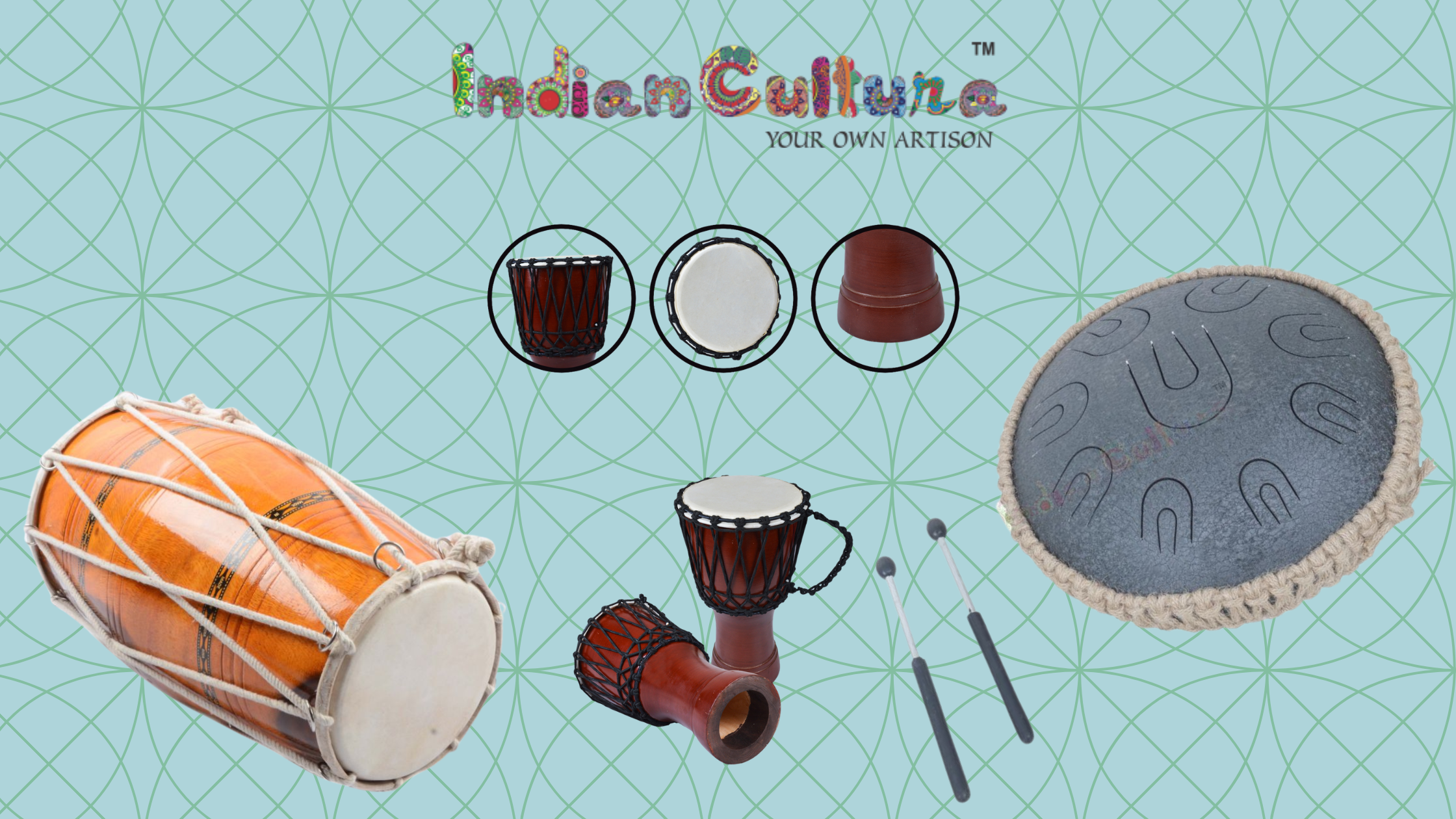 Hindustani percussion instruments cheap